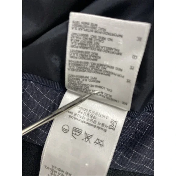 Womens Brooks Brothers 4 Skirt 100% Wool Woven In Italy Black Knee Length A-Line - Picture 7 of 12